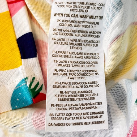 Mini Boden Girls Skort Skort Size 7 8 Y CottonFood Picnic Print Multi Color NWT - Picture 14 of 14